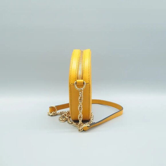 100% Authentic GUCCI Dionysus Yellow&Brown Canvas Shoulder Bag - Picture 3 of 12